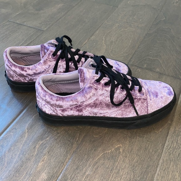 vans purple velvet